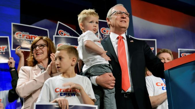 Representative Kevin Cramer (R-ND) attends 2018 North Dakota Republican Party Convention in Grand Forks