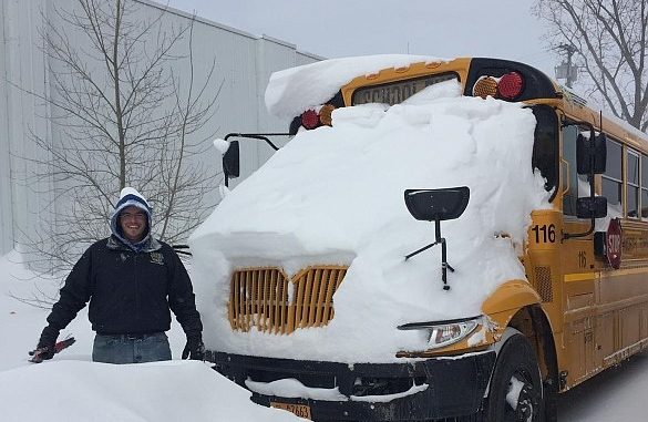 School Bus Snow